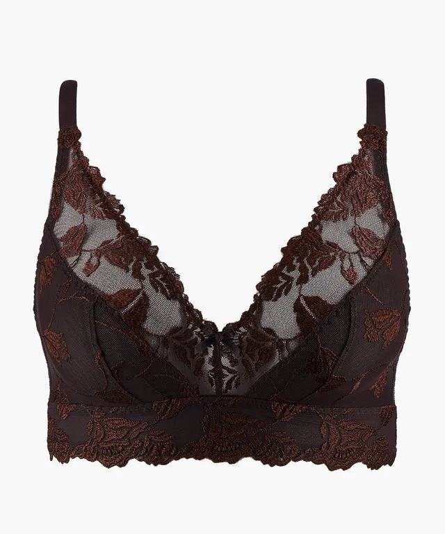 aubade-softessence-bralette-triangle-matelass-e-espresso image 1
