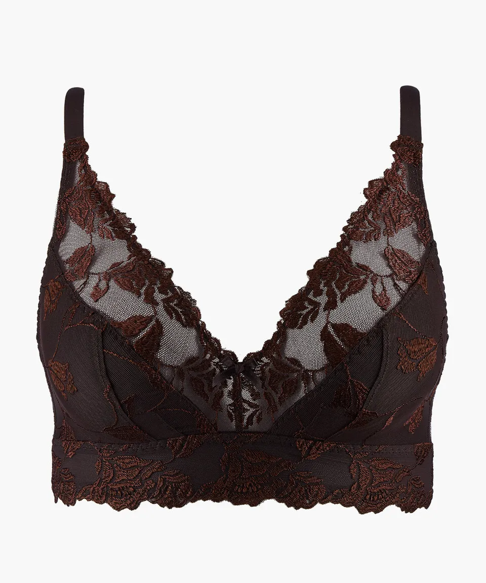 aubade-softessence-bralette-triangle-matelass-e-espresso image 1