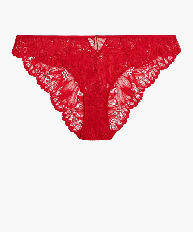 aubade-flowermania-culotte-italienne-rouge-floral-2 image 1