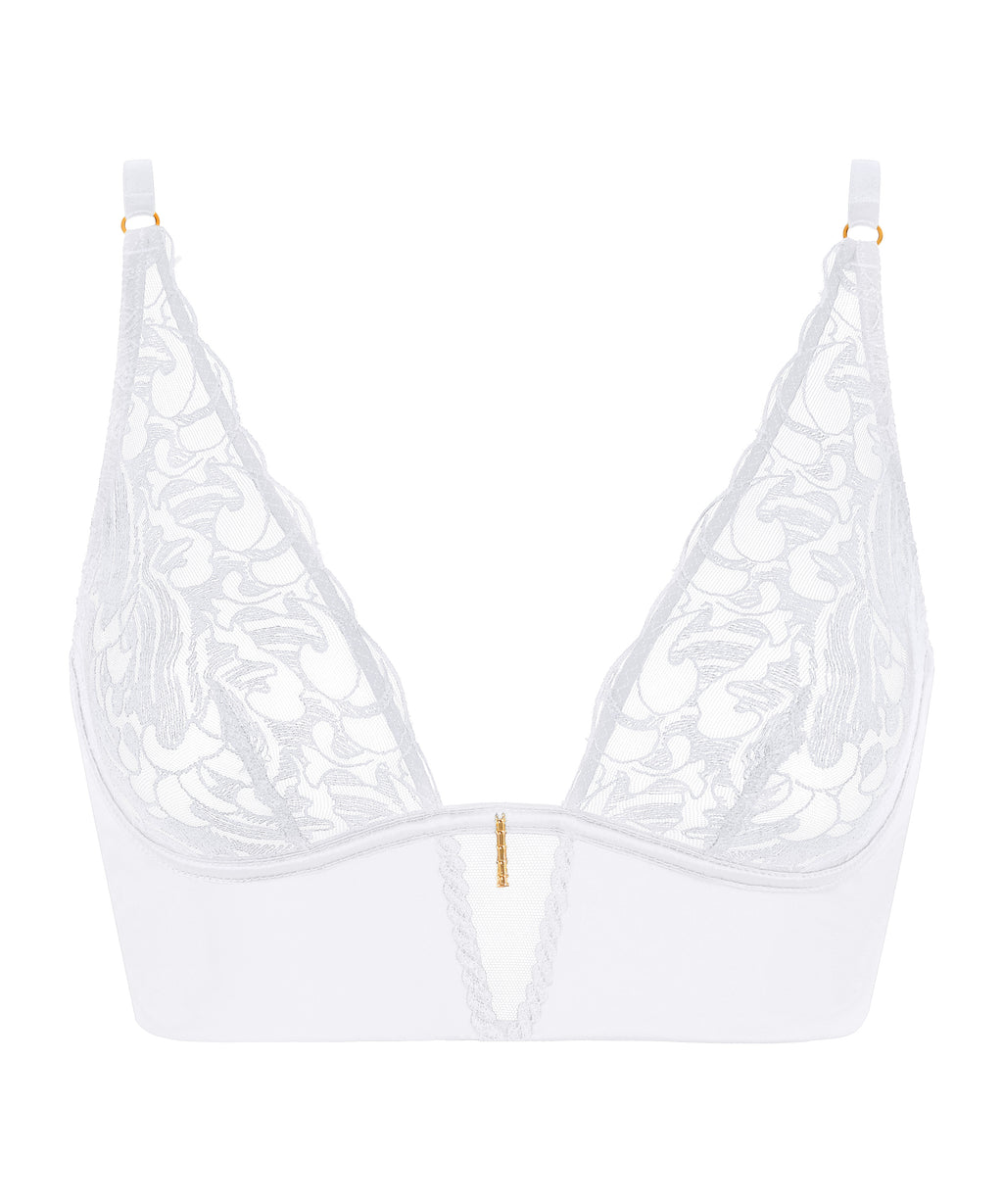 aubade-satin-memories-bralette-triangle-bleu-arctique image 1
