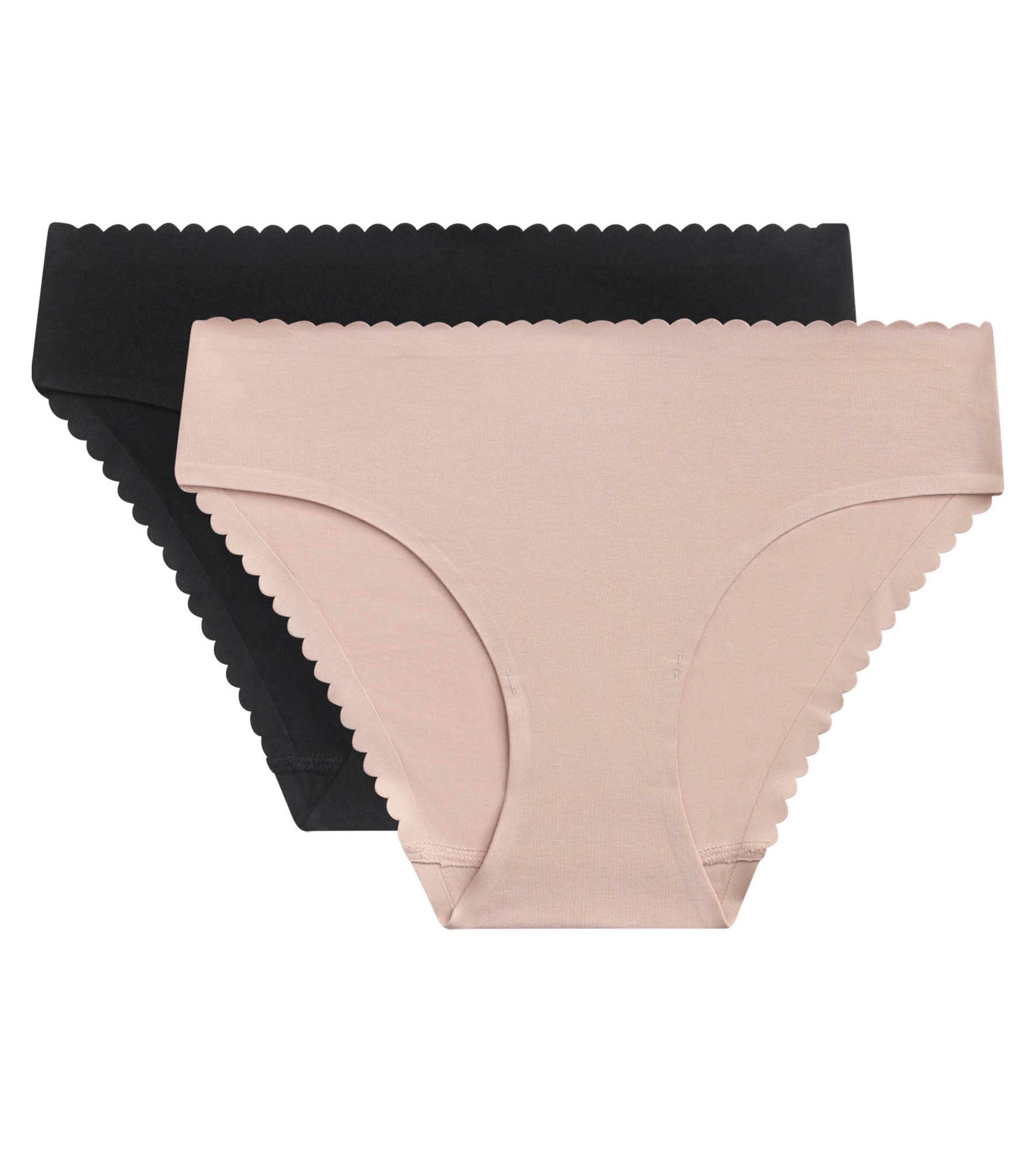 dim-body-touch-easy-slip-femme-invisible-coton-stretch-x2-noir-nude image 5