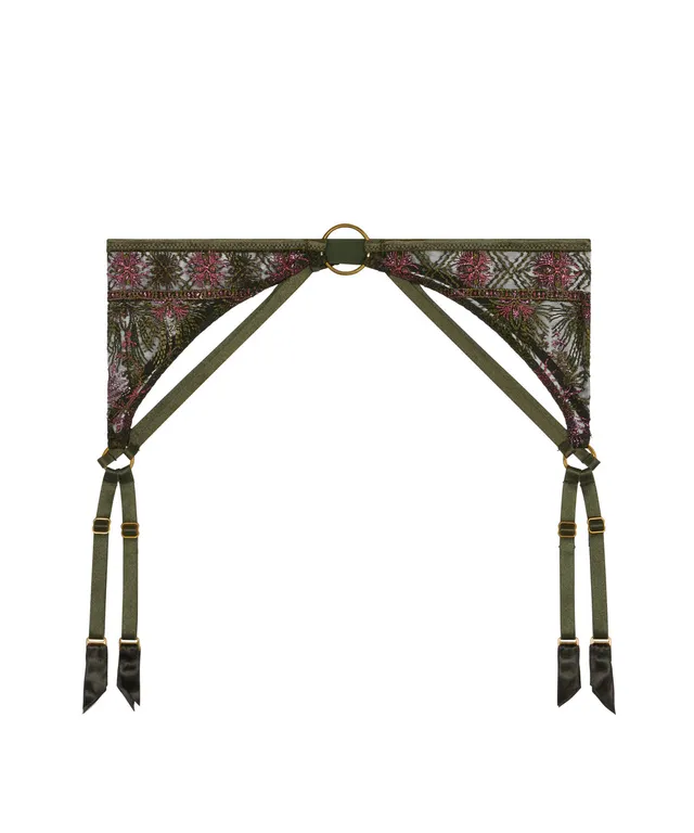 aubade-sound-of-heart-porte-jarretelles-dark-garden image 1
