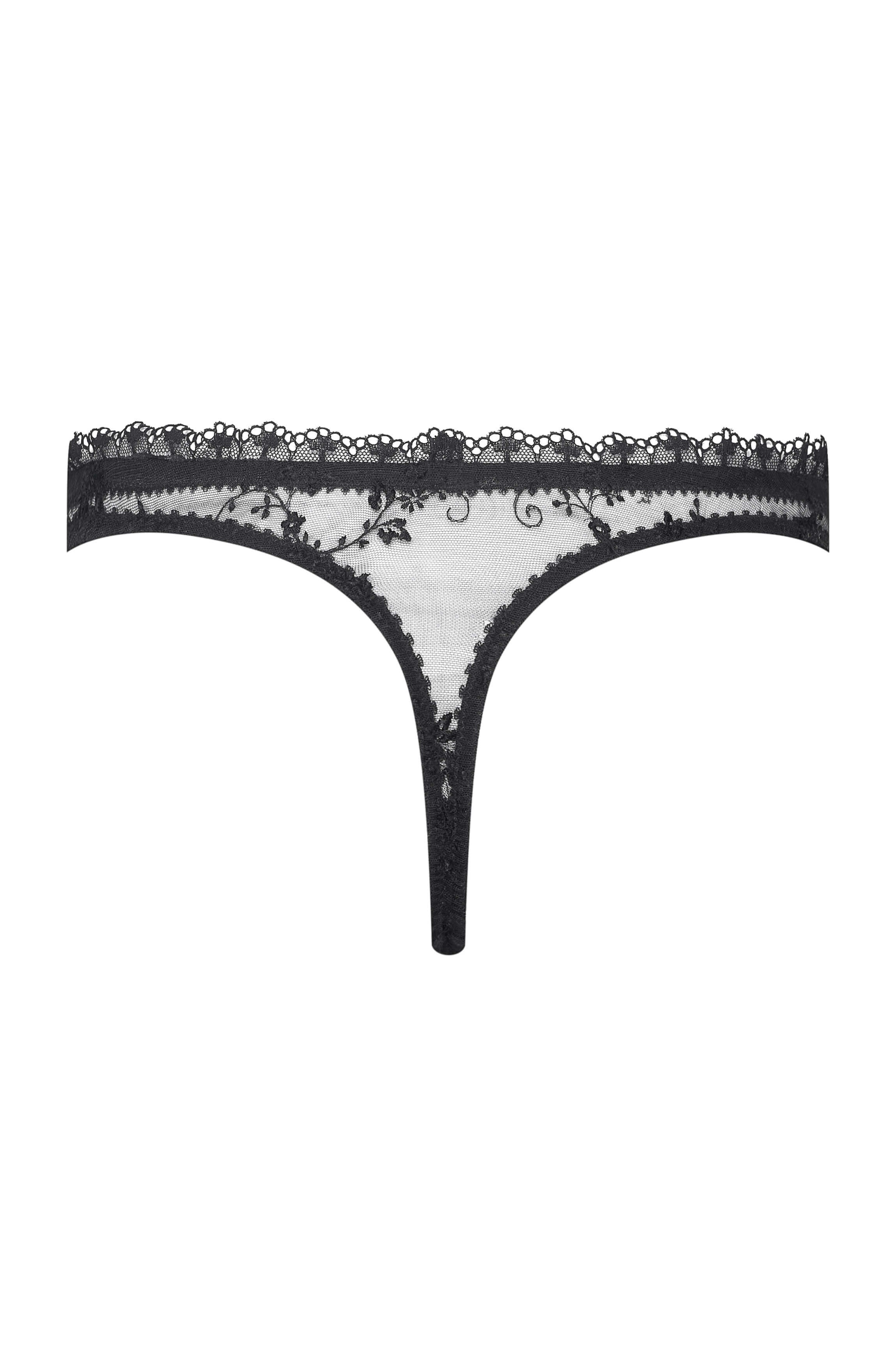 cadolle-string-cathy-fleurette-noir-string image 2