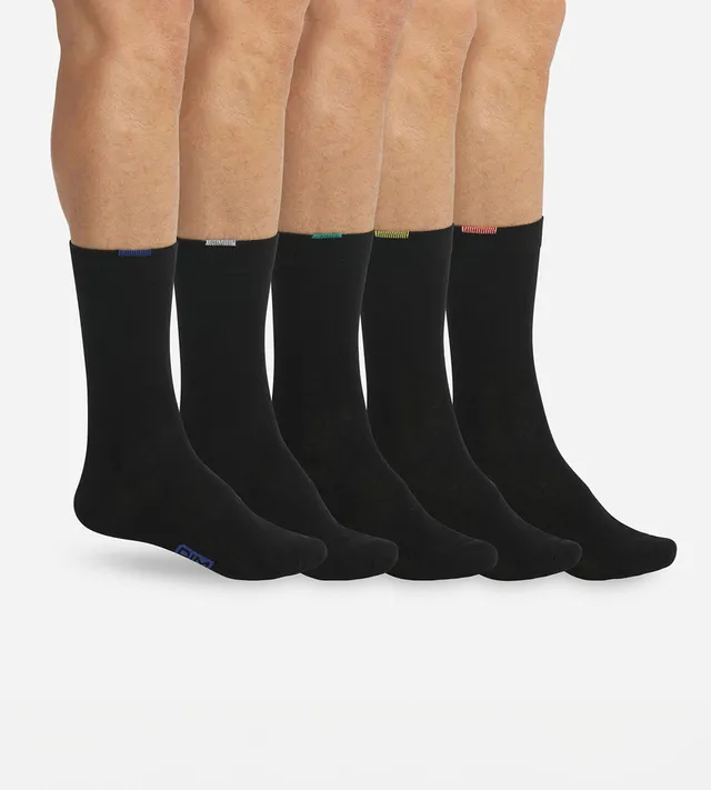 dim-ecodim-lot-de-5-paires-chaussettes-homme-noires-mi-mollet image 1
