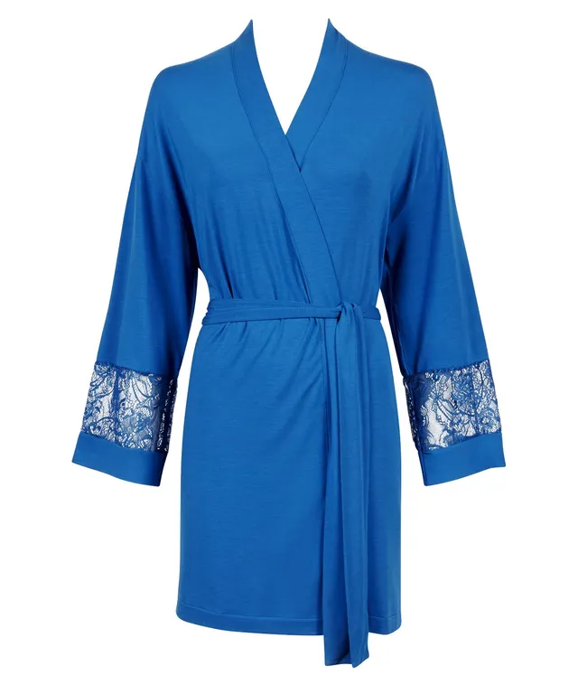 aubade-lazy-days-kimono-sky-blue-en-maille-soie image 1