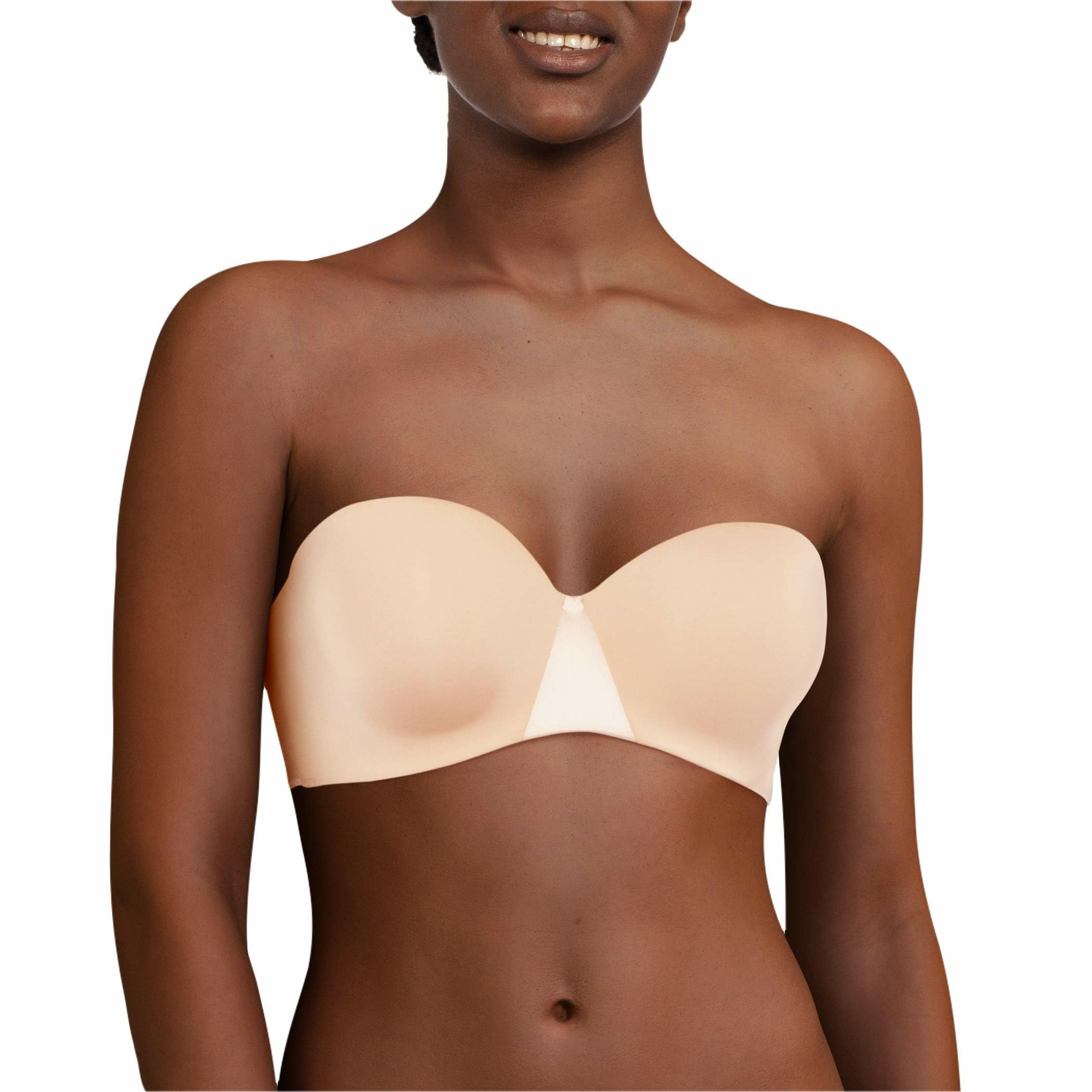 chantelle-soutien-gorge-coque-bandeau-essential-beige-dor image 3