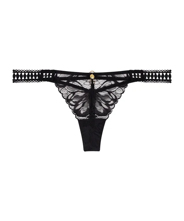 aubade-after-hours-string-en-dentelle-noir image 1