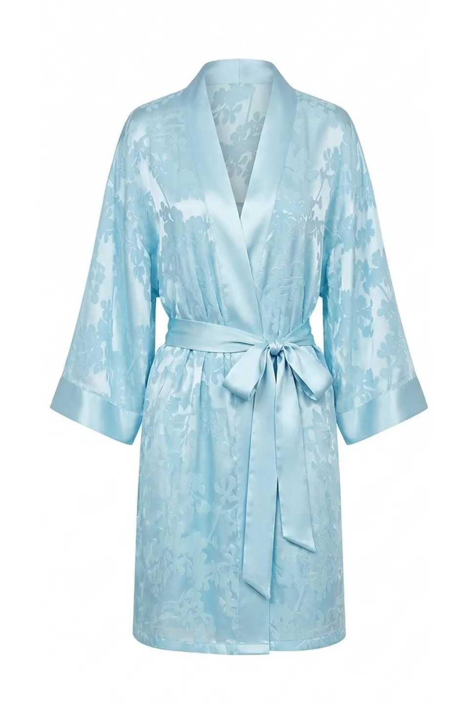 cadolle-kimono-en-soie-bleu-ciel-peignoir-satin image 1