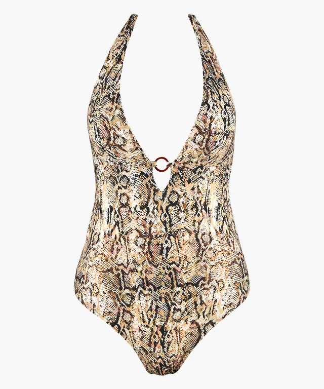 aubade-fierce-spirit-maillot-1-pi-ce-nageur-coques-serpent image 1