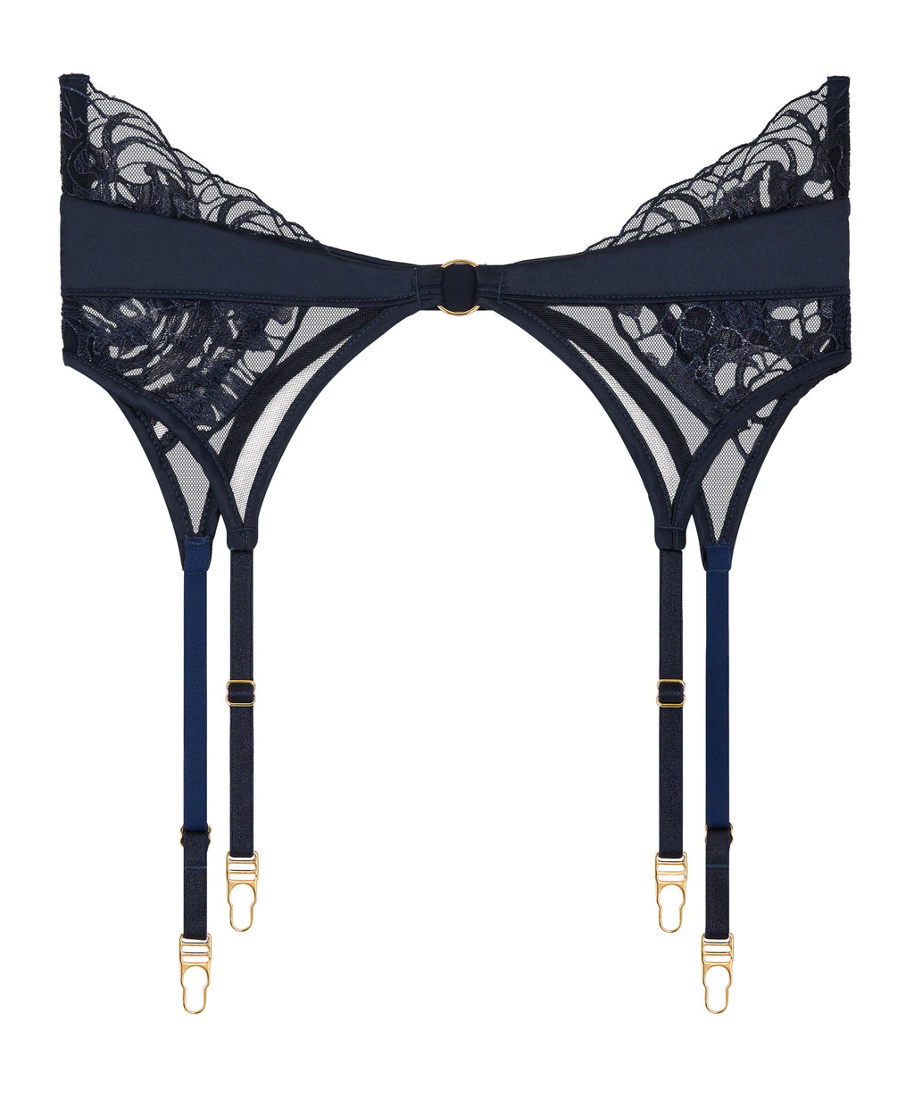 aubade-satin-memories-porte-jarretelles-deep-sea image 1