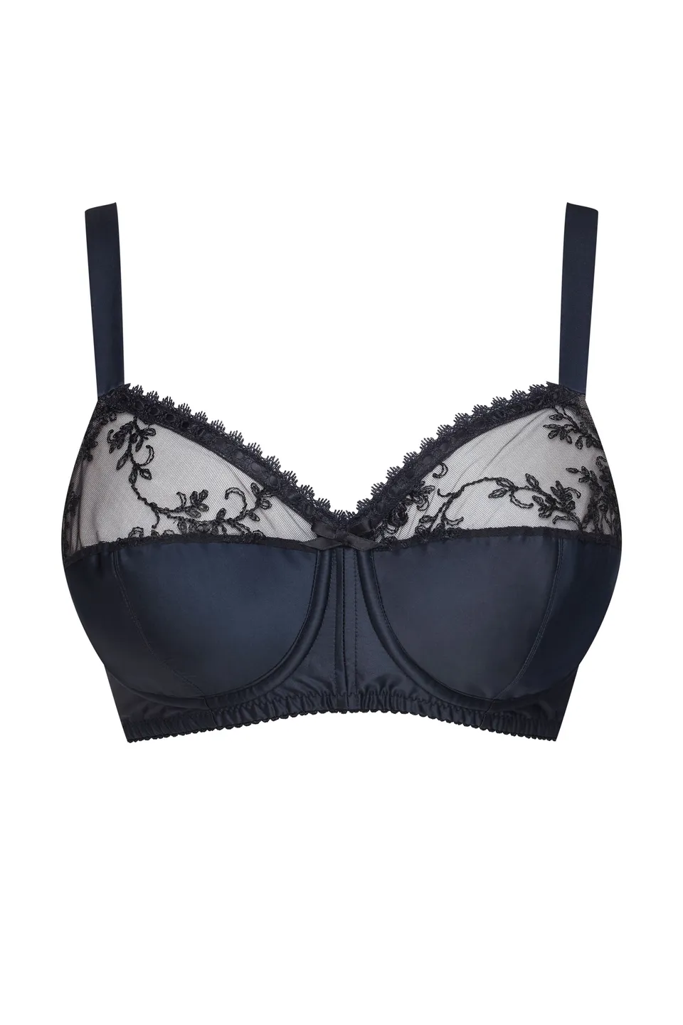 cadolle-baliette-soutien-gorge-poitrine-g-n-reuse-satin-noir-armatures image 1