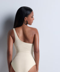 aubade-shimmering-waters-badeanzug-golden-white-maillot-de-bain-asym-trique image 4