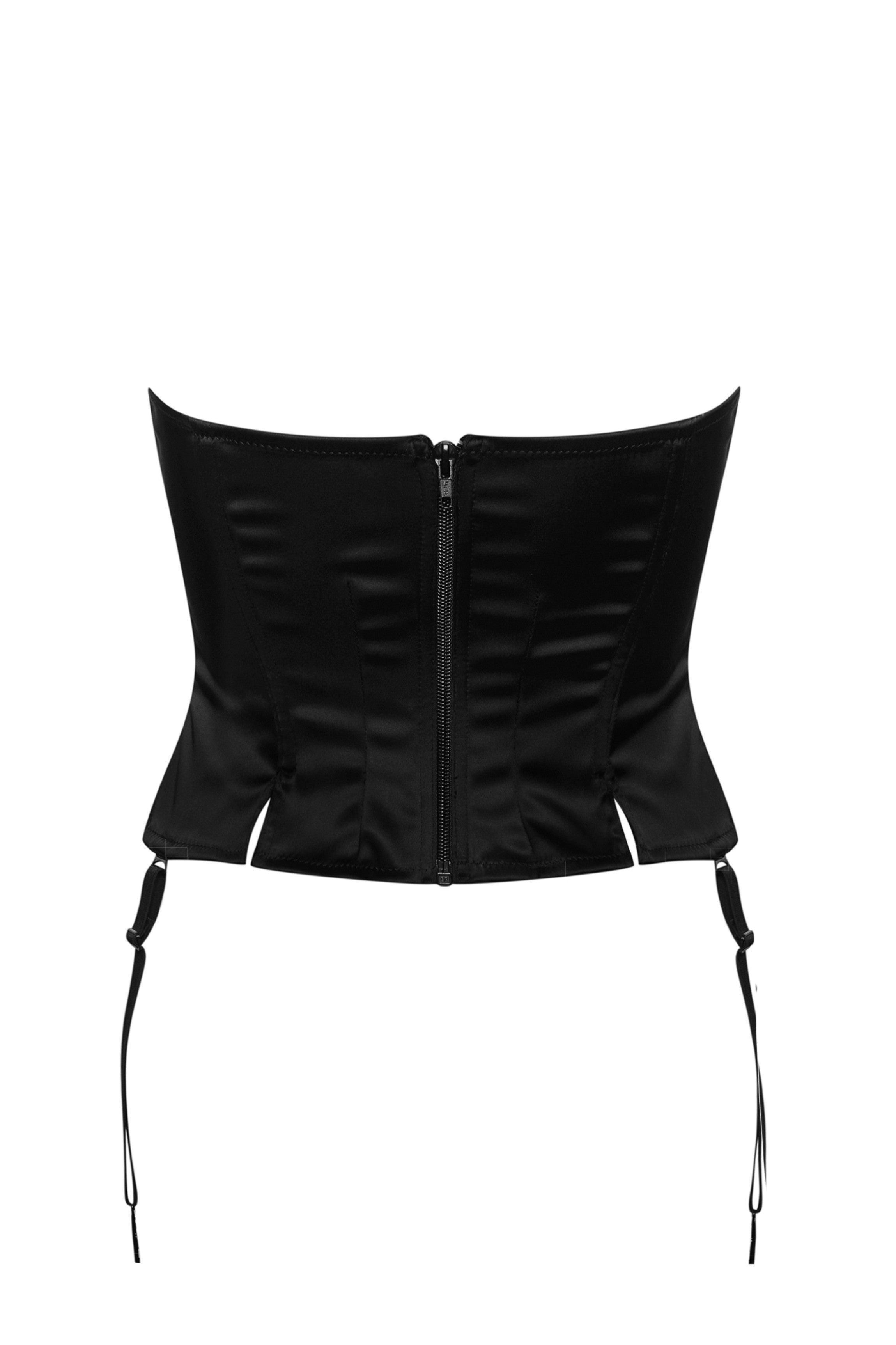 cadolle-rumba-porte-jarretelles-satin-noir image 2