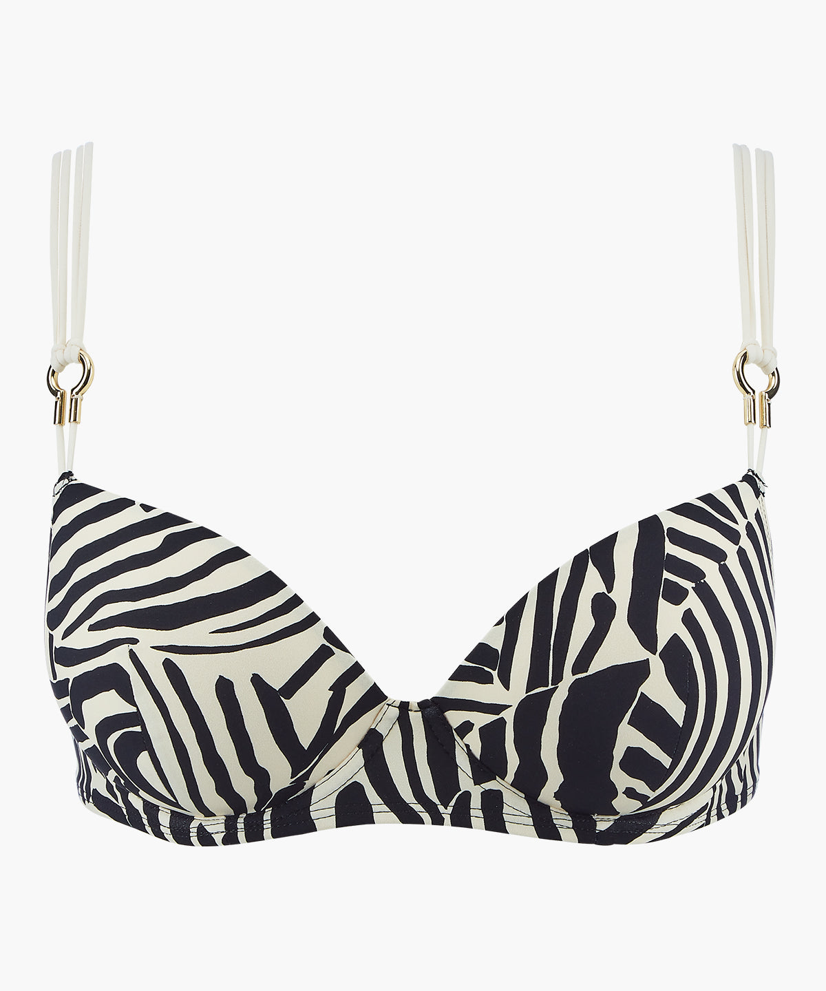 aubade-savannah-mood-haut-de-maillot-push-up-coques-zebra image 1