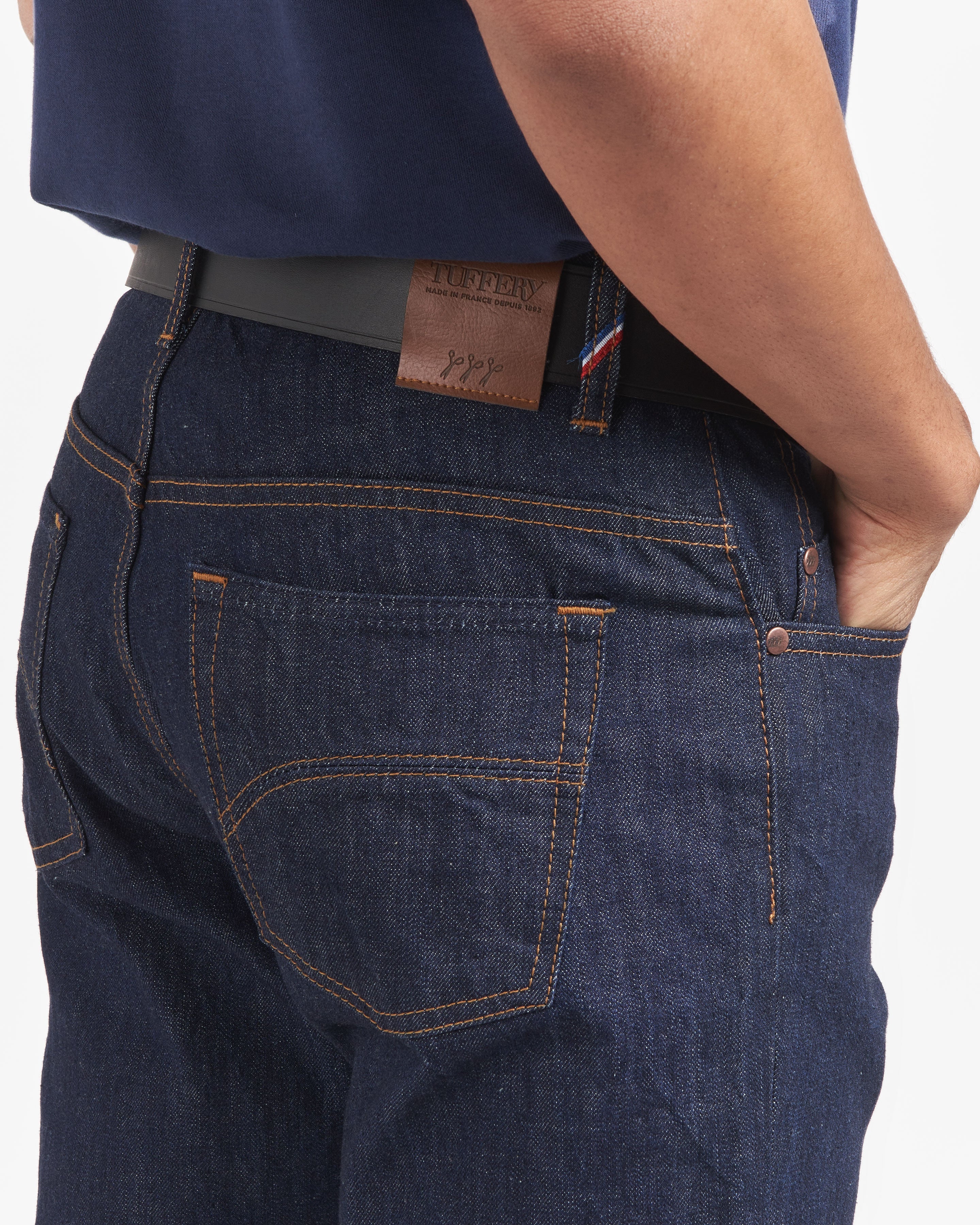 atelier-tuffery-jean-homme-droit-ajust-brut-bio-alphonse-indigo image 2