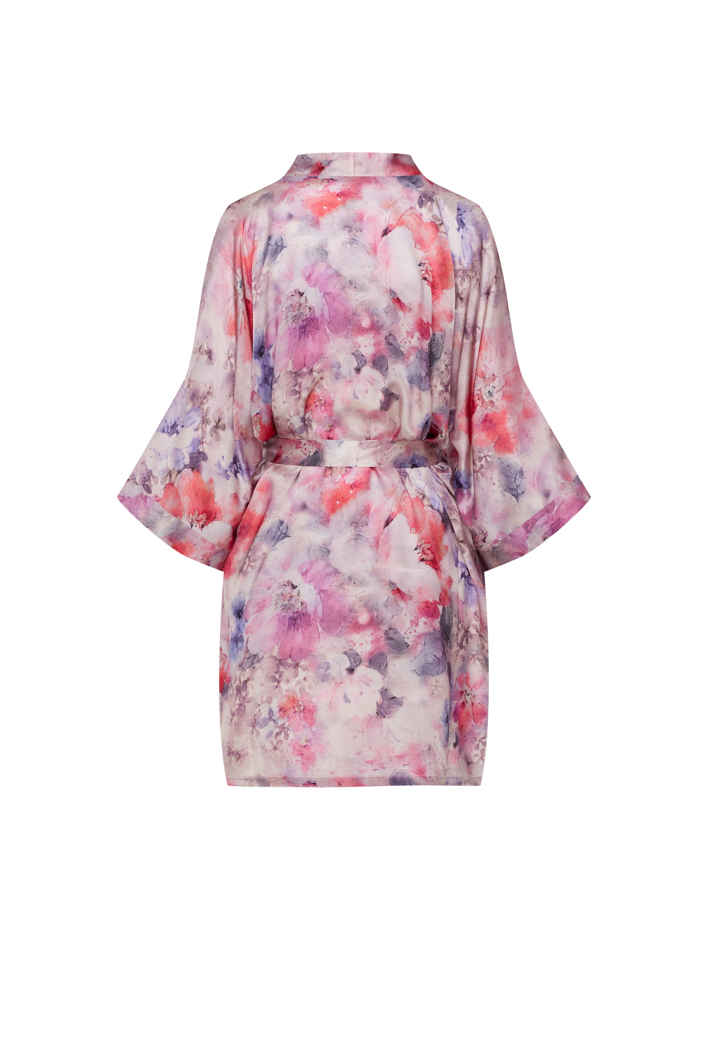 cadolle-kimono-soie-court-rose-fleurie image 3