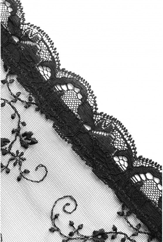 cadolle-culotte-noire-fleurette-taille-haute image 5