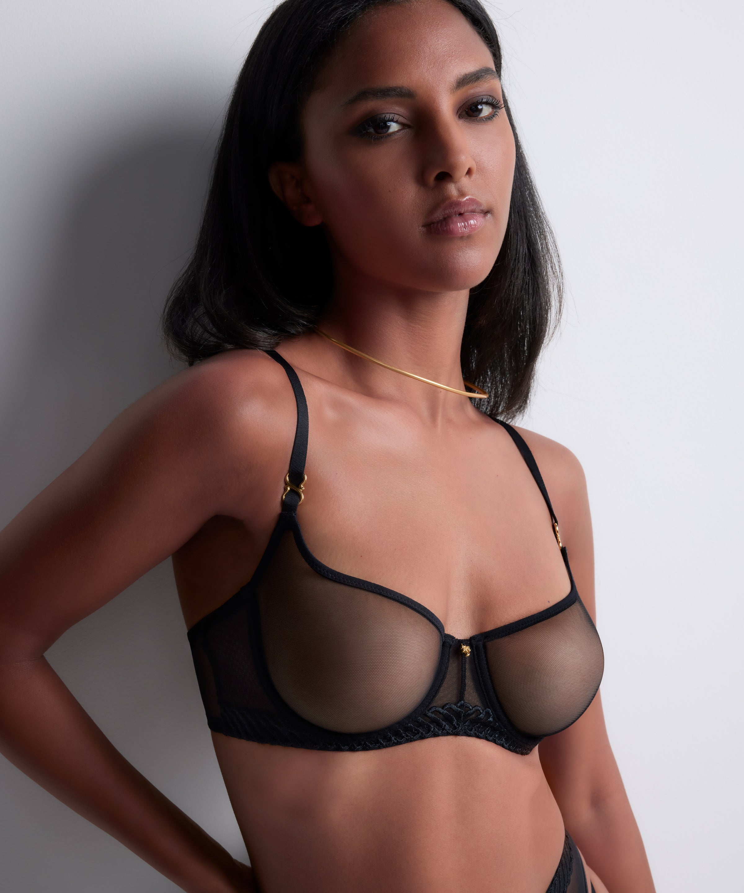 aubade-sheer-emotion-soutien-gorge-corbeille-armatures-black image 2