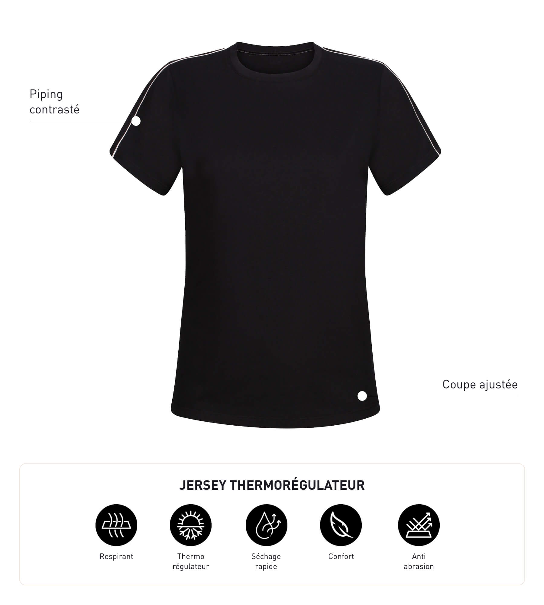 dim-move-t-shirt-de-sport-femme-thermor-gulateur-noir image 2