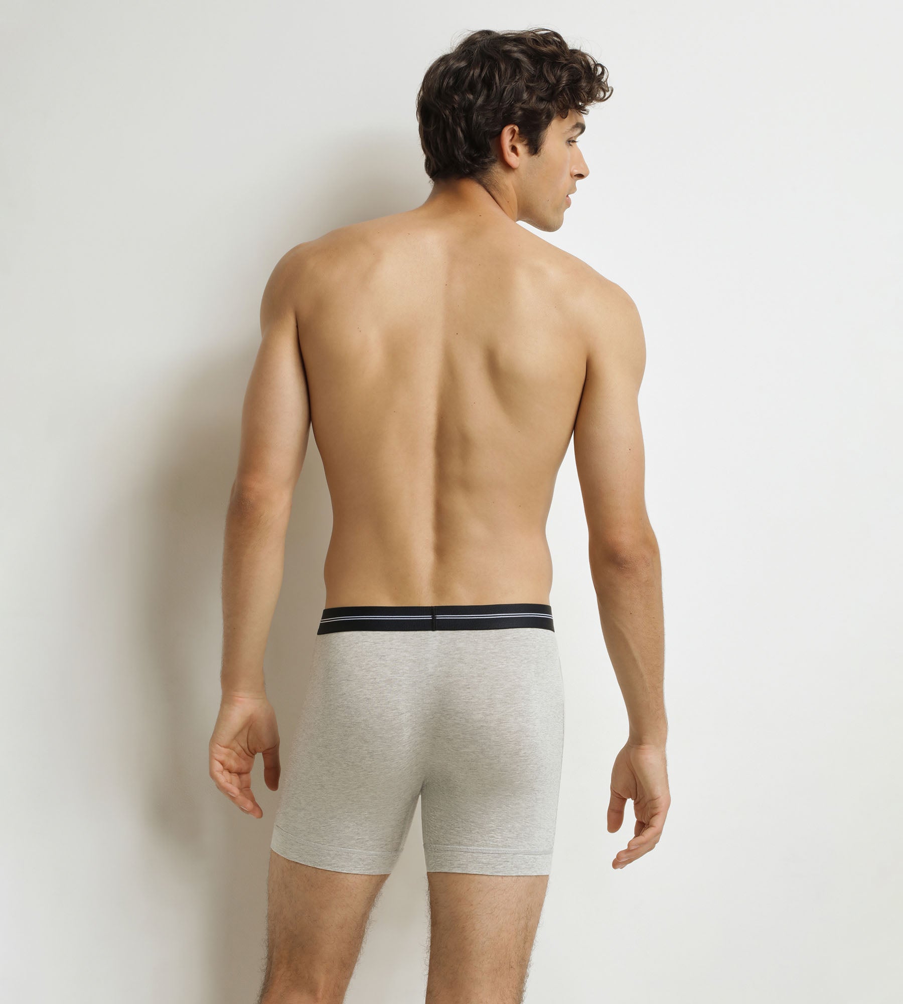 dim-icons-boxer-long-homme-microfibre-gris-chin image 2
