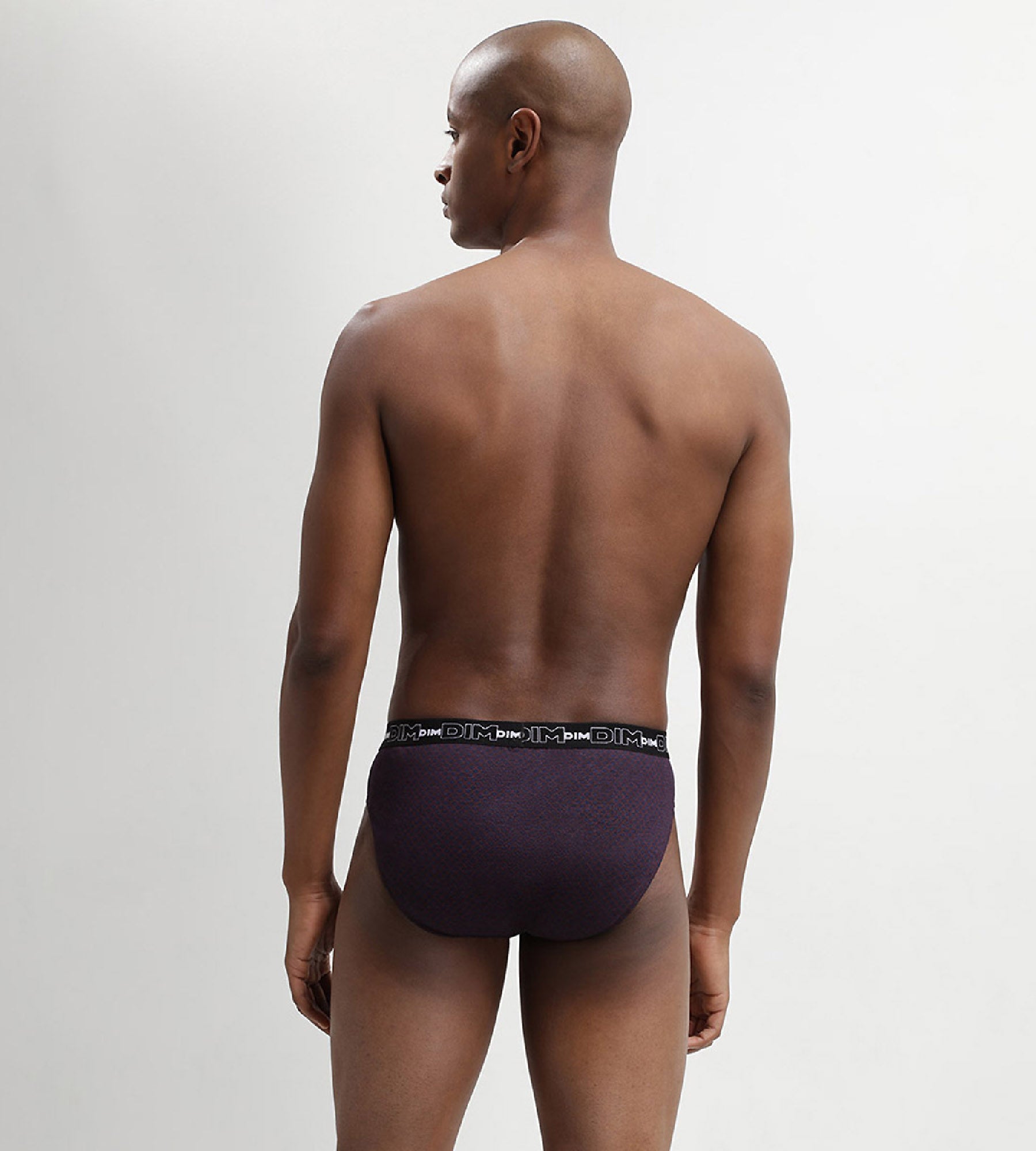 dim-coton-print-lot-de-3-slips-homme-100-coton-imprim-pois-noir image 3