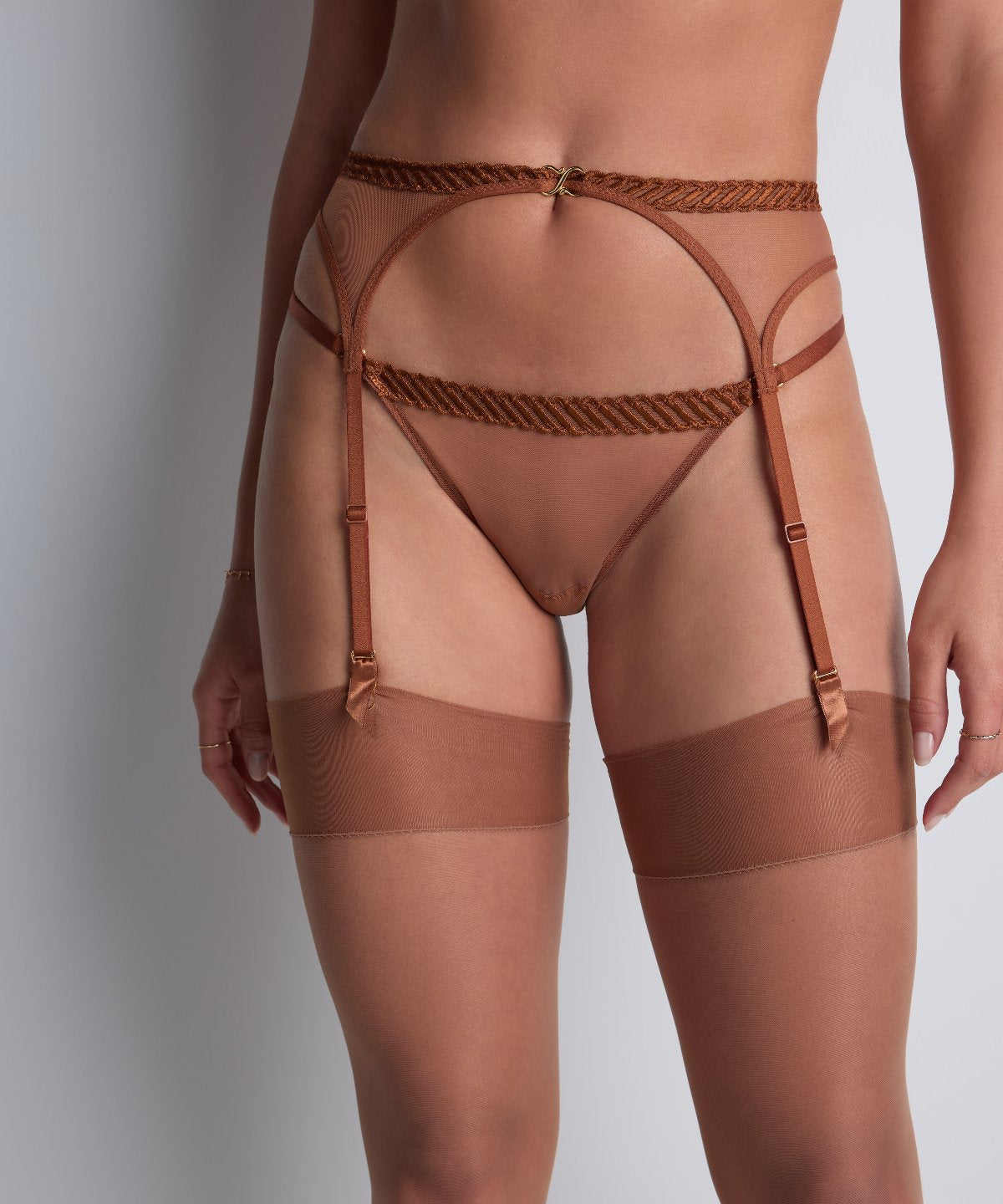 aubade-sheer-emotion-porte-jarretelles-honey image 8