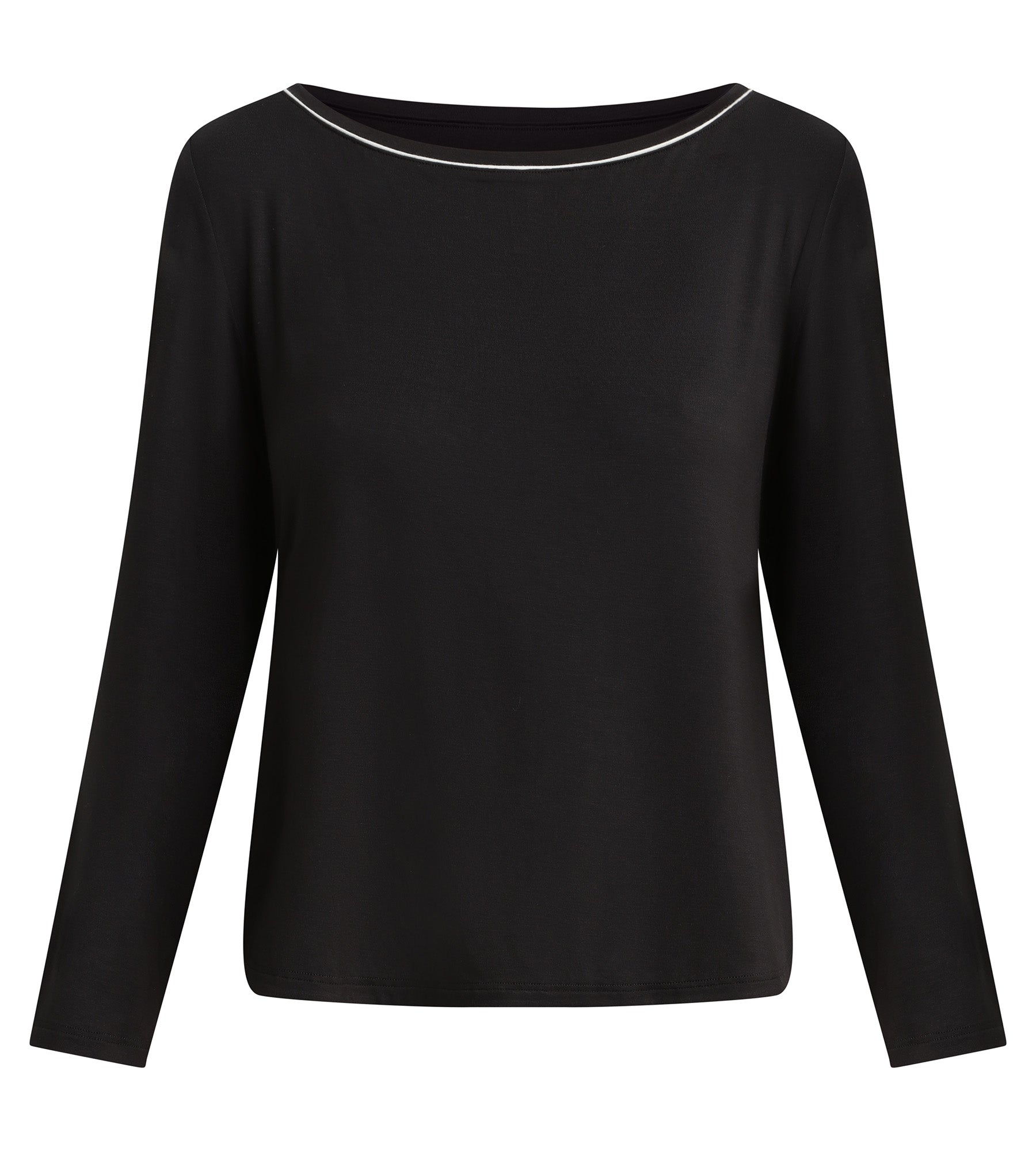 dim-move-haut-de-sport-femme-col-bateau-viscose-noire image 5