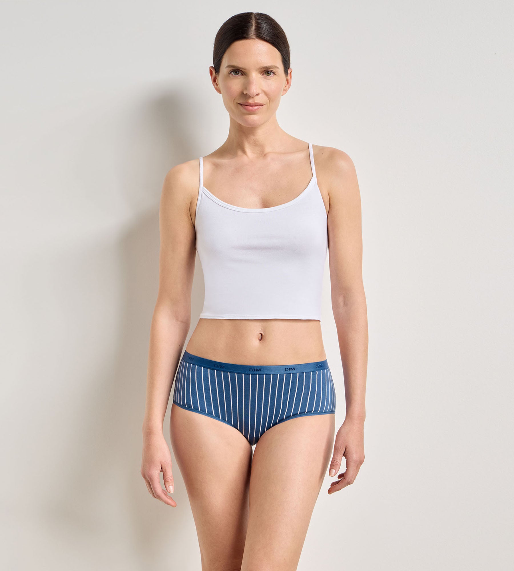 dim-les-pockets-coton-lot-de-5-shortys-d-lice-caf image 3