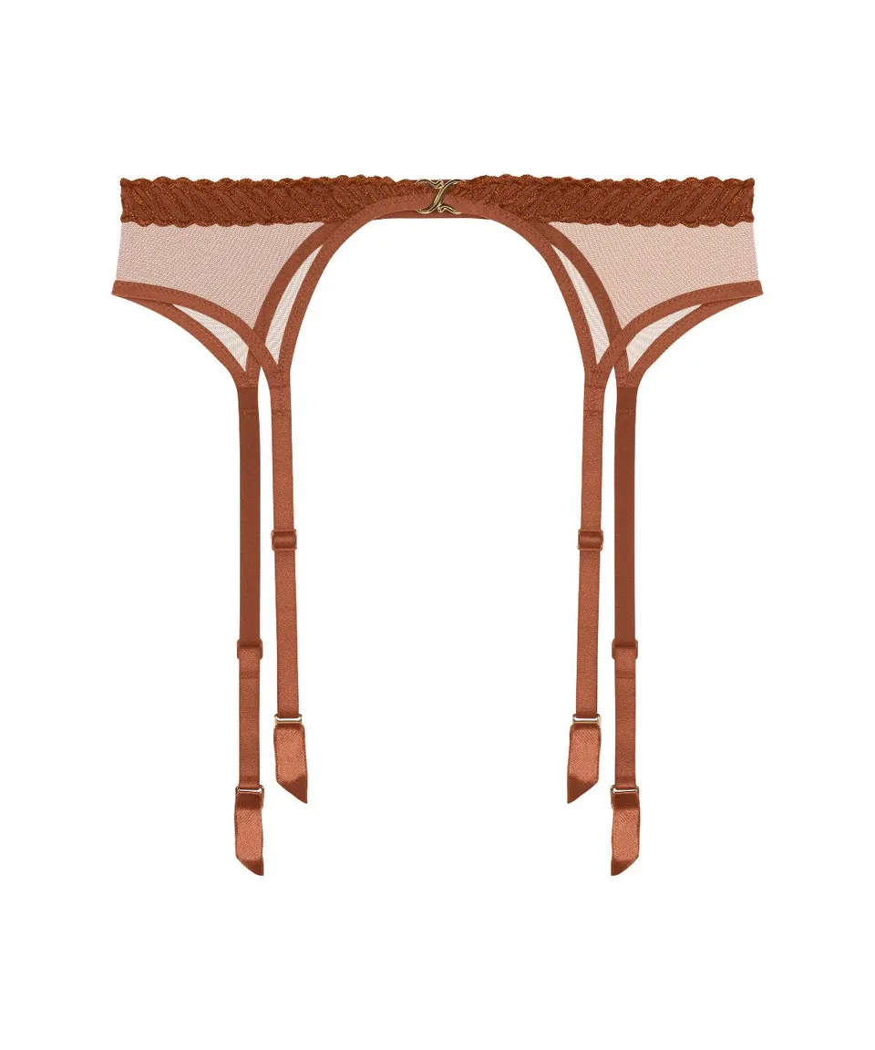 aubade-sheer-emotion-porte-jarretelles-honey image 1