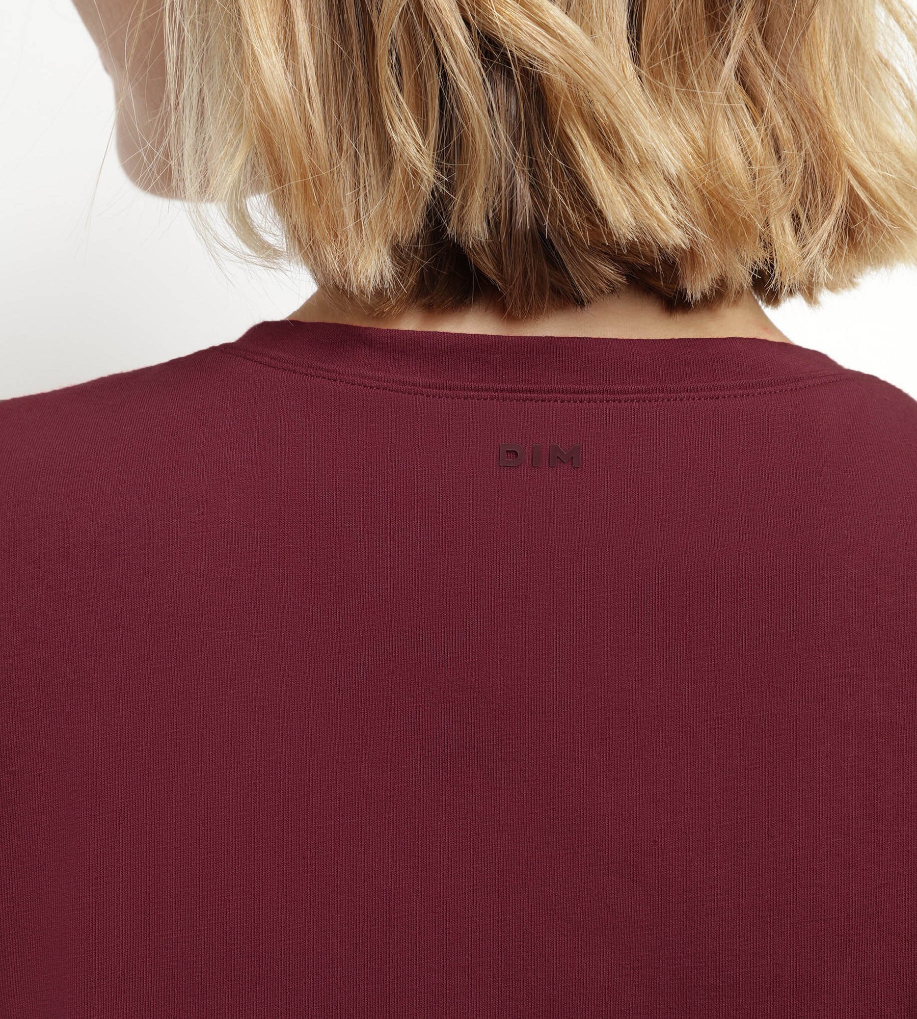 dim-move-t-shirt-de-sport-femme-thermor-gulateur-bordeaux image 6
