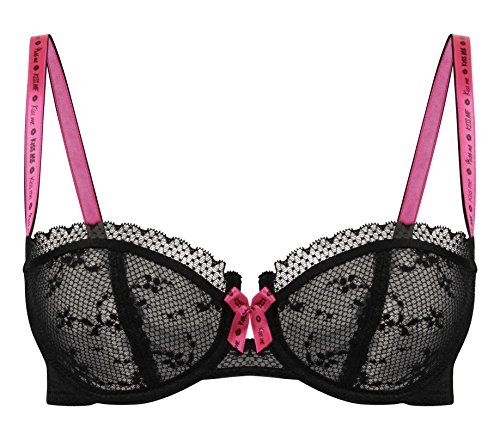 darjeeling-kiss-me-soutien-gorge-corbeille-push-up-dentelle-femme-noir-85e image 2