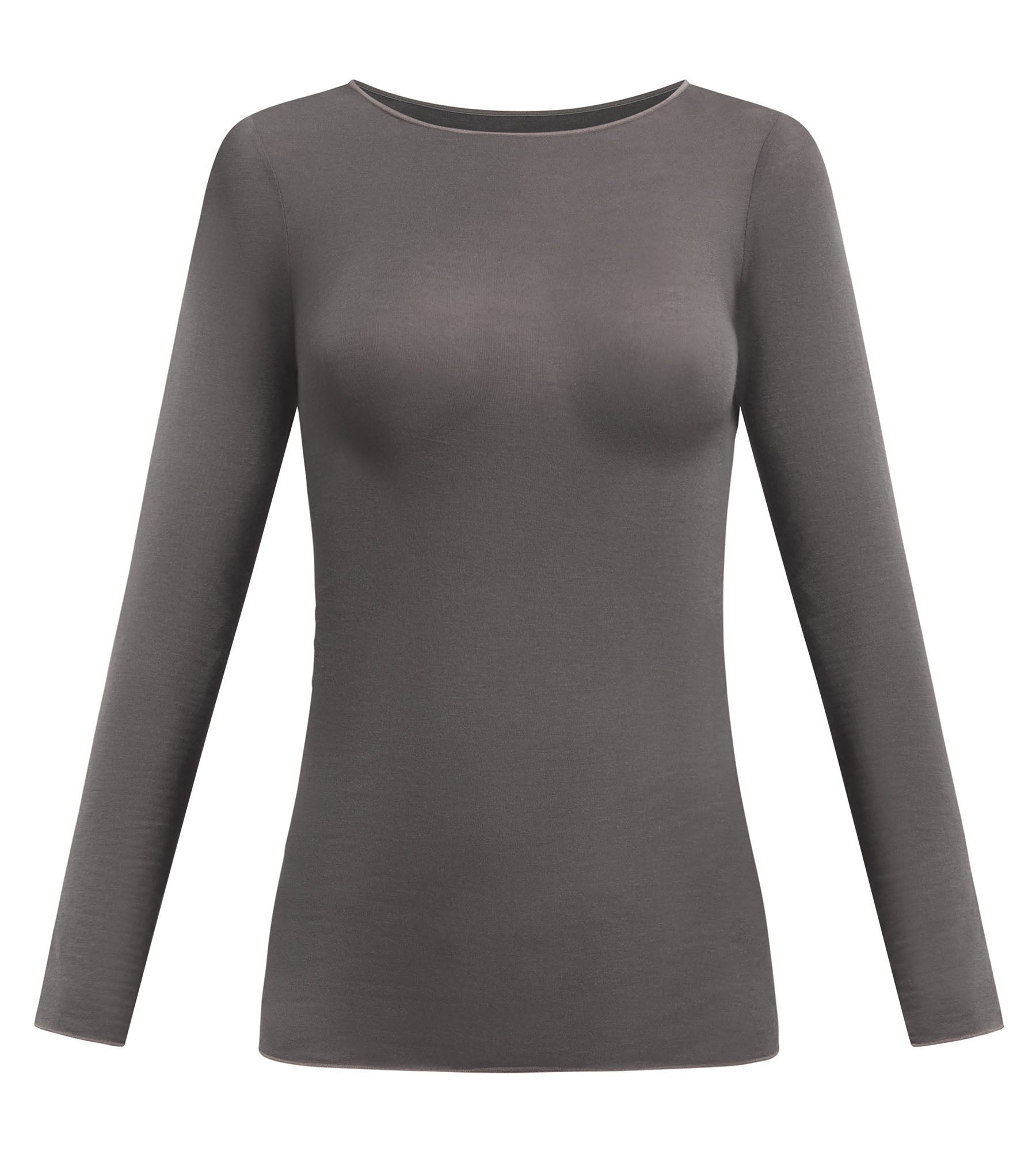 dim-thermal-light-t-shirt-femme-col-rond-gris-acier image 5