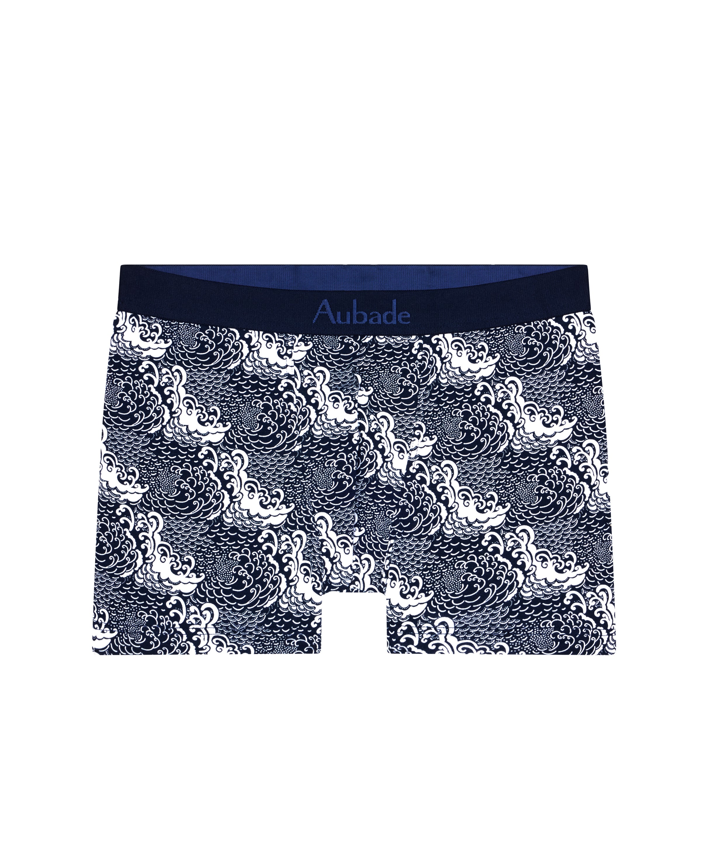 aubade-homme-boxer-new-wave-coton-biologique-certifi-gots-ceinture-logotyp-e-ton image 1