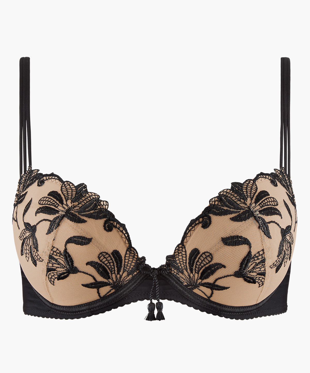aubade-lovessence-soutien-gorge-push-up-coussinets-tulle-recycl-noir image 1