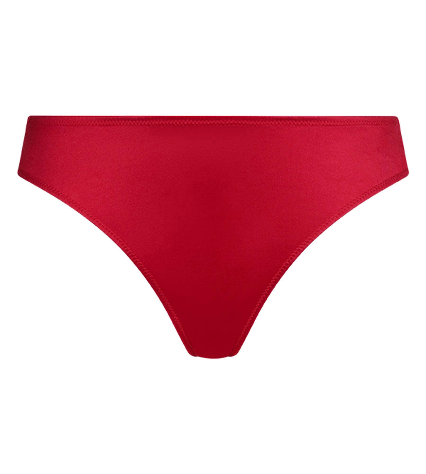 dim-chocolove-slip-br-silien-femme-satin-et-dentelle-florale-rouge image 5