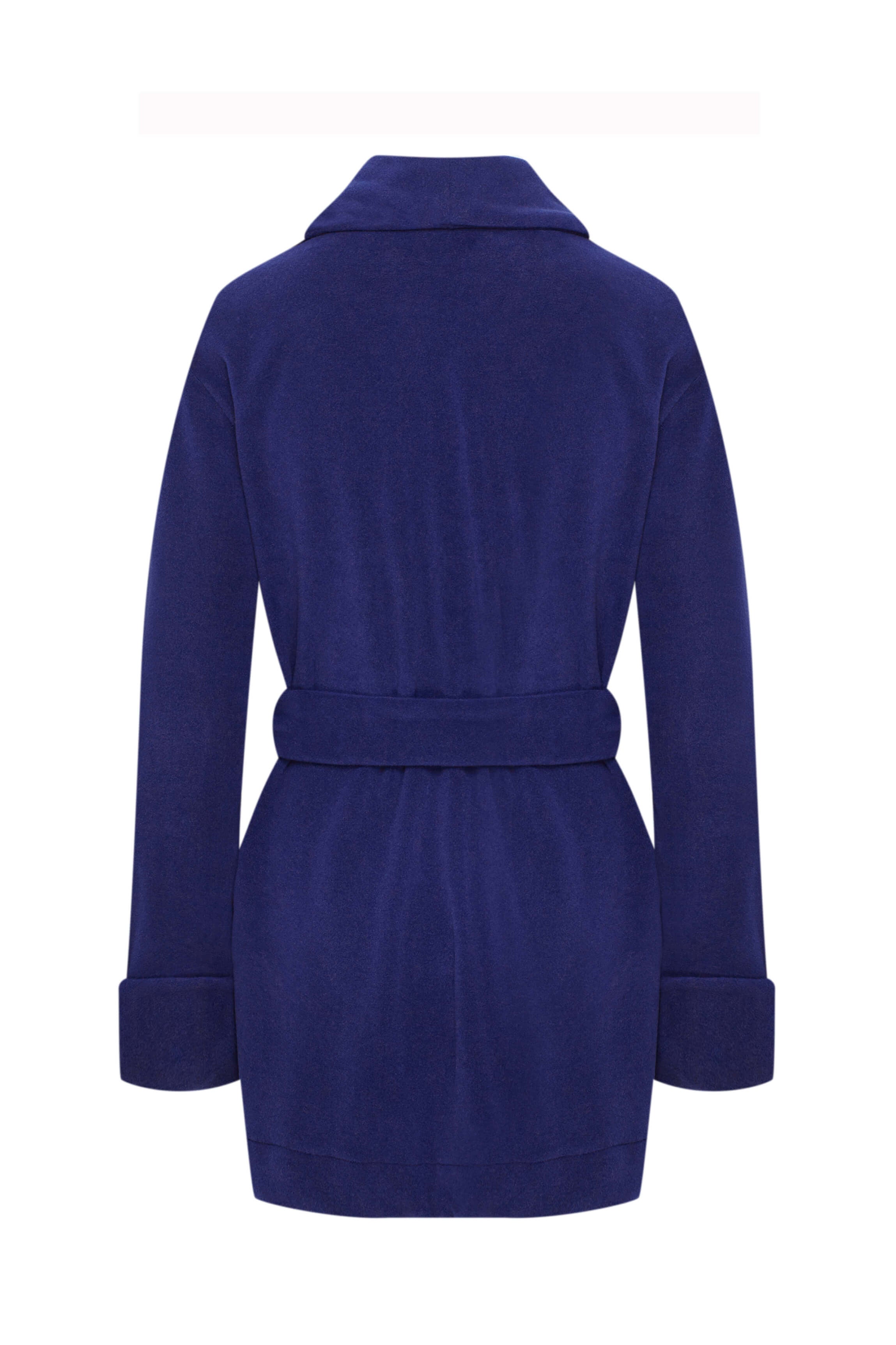 cadolle-peignoir-polaire-bleu-robe-de-chambre-homewear-bleu-nuit image 2