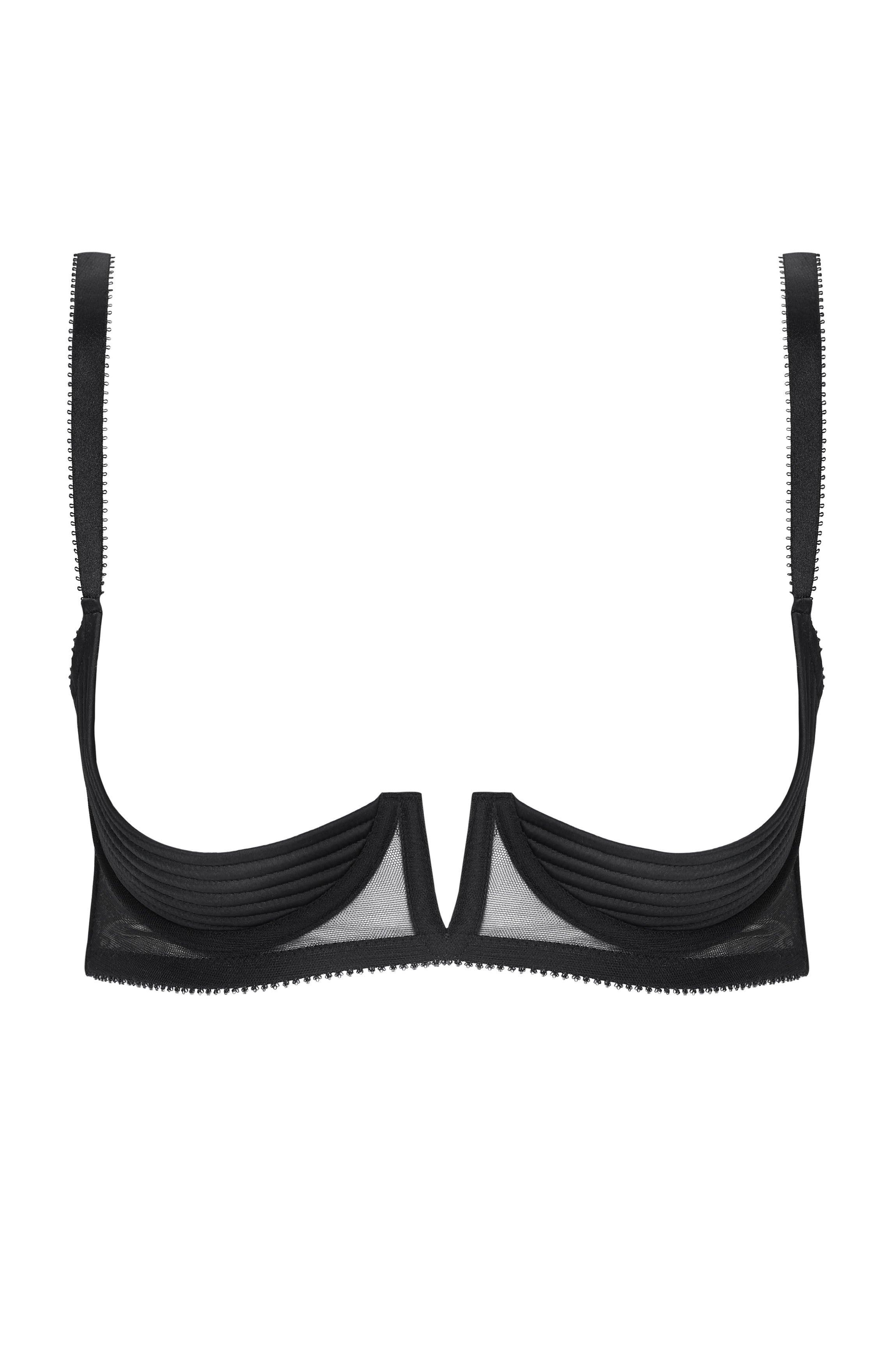 cadolle-soutien-gorge-sein-nu-rama-satin-noir image 1