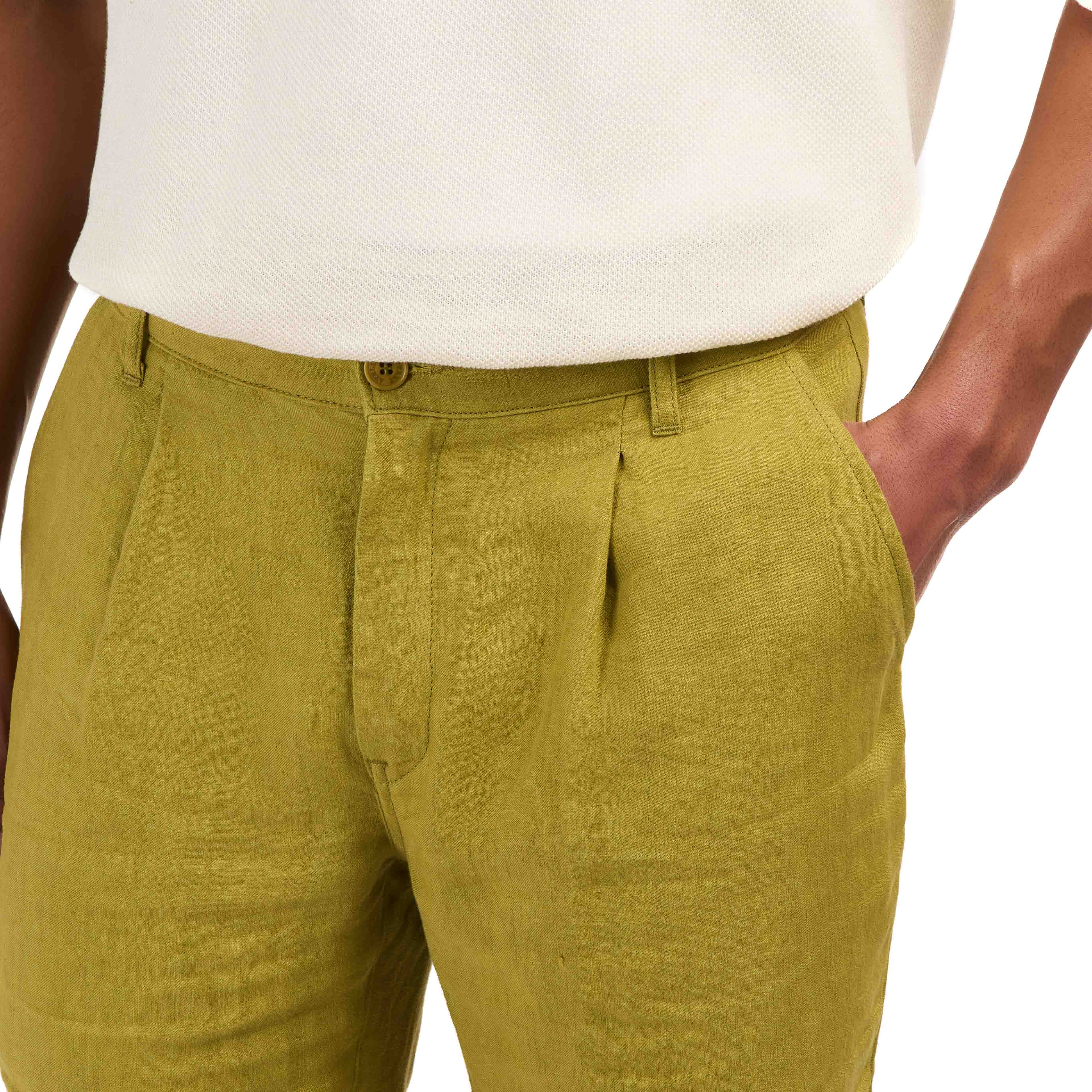 atelier-tuffery-short-jules-homme-ajust-olive-en-lin image 5