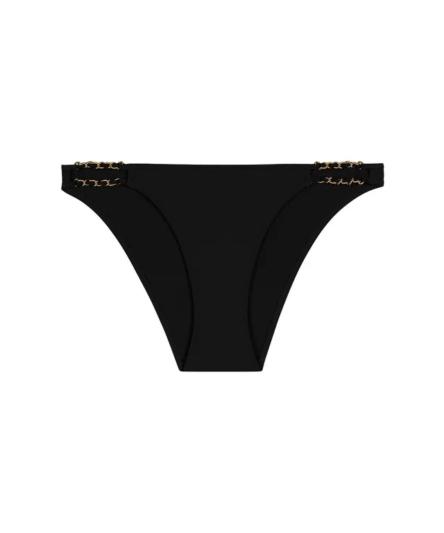 bas-de-maillot-taille-basse-aubade-sparkling-treasure-noir image 1
