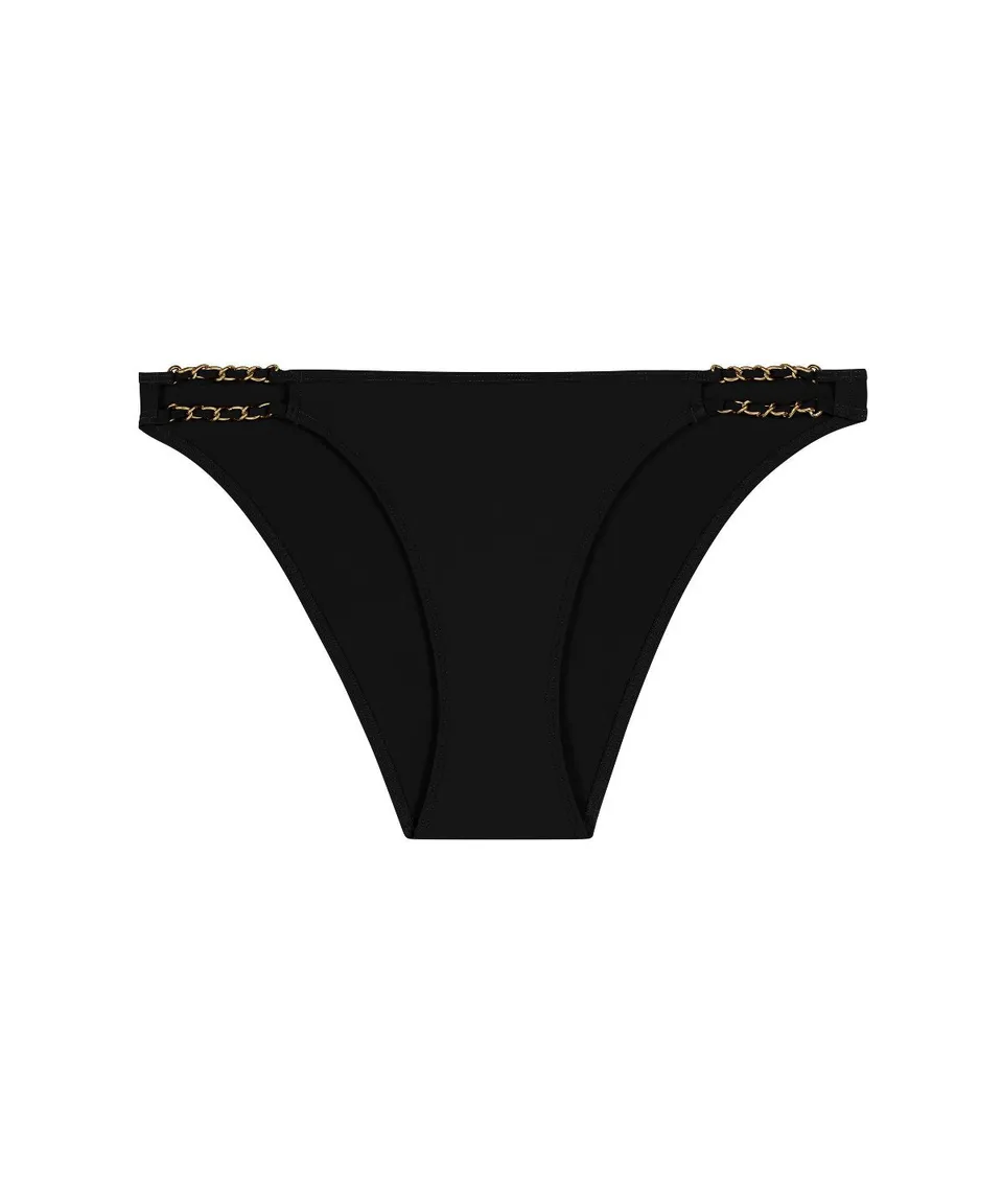 bas-de-maillot-taille-basse-aubade-sparkling-treasure-noir image 1