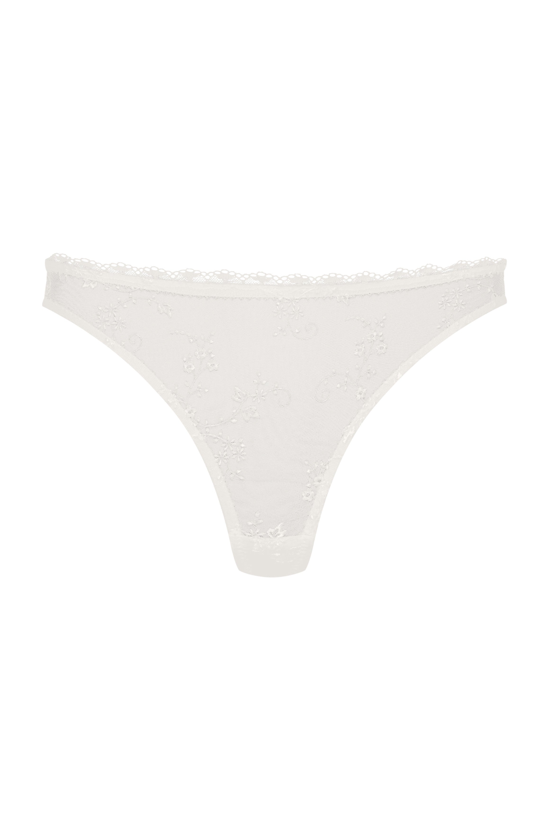 cadolle-cathy-string-fleurette-blanc image 1