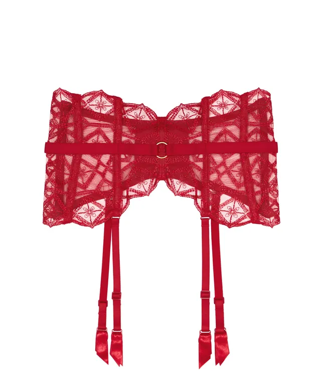 aubade-sense-of-illusion-serre-taille-porte-jarretelles-red-berry image 1