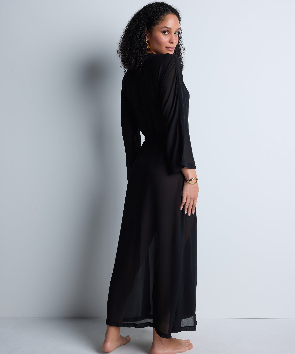 aubade-beach-walk-kimono-long-black image 4