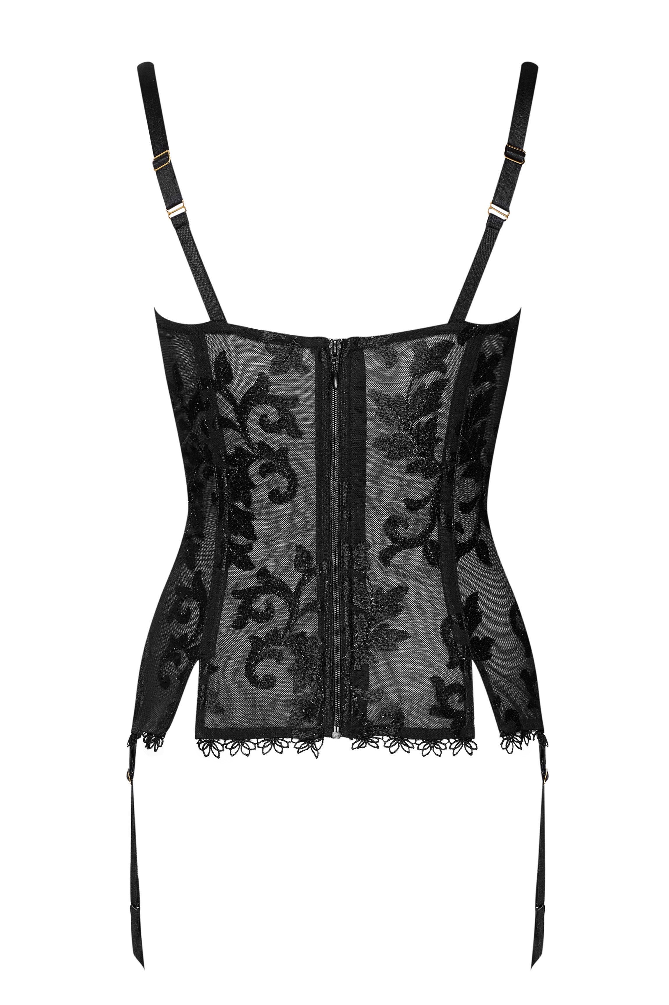 cadolle-salsa-corset-noir-branchage-tulle-brod image 2