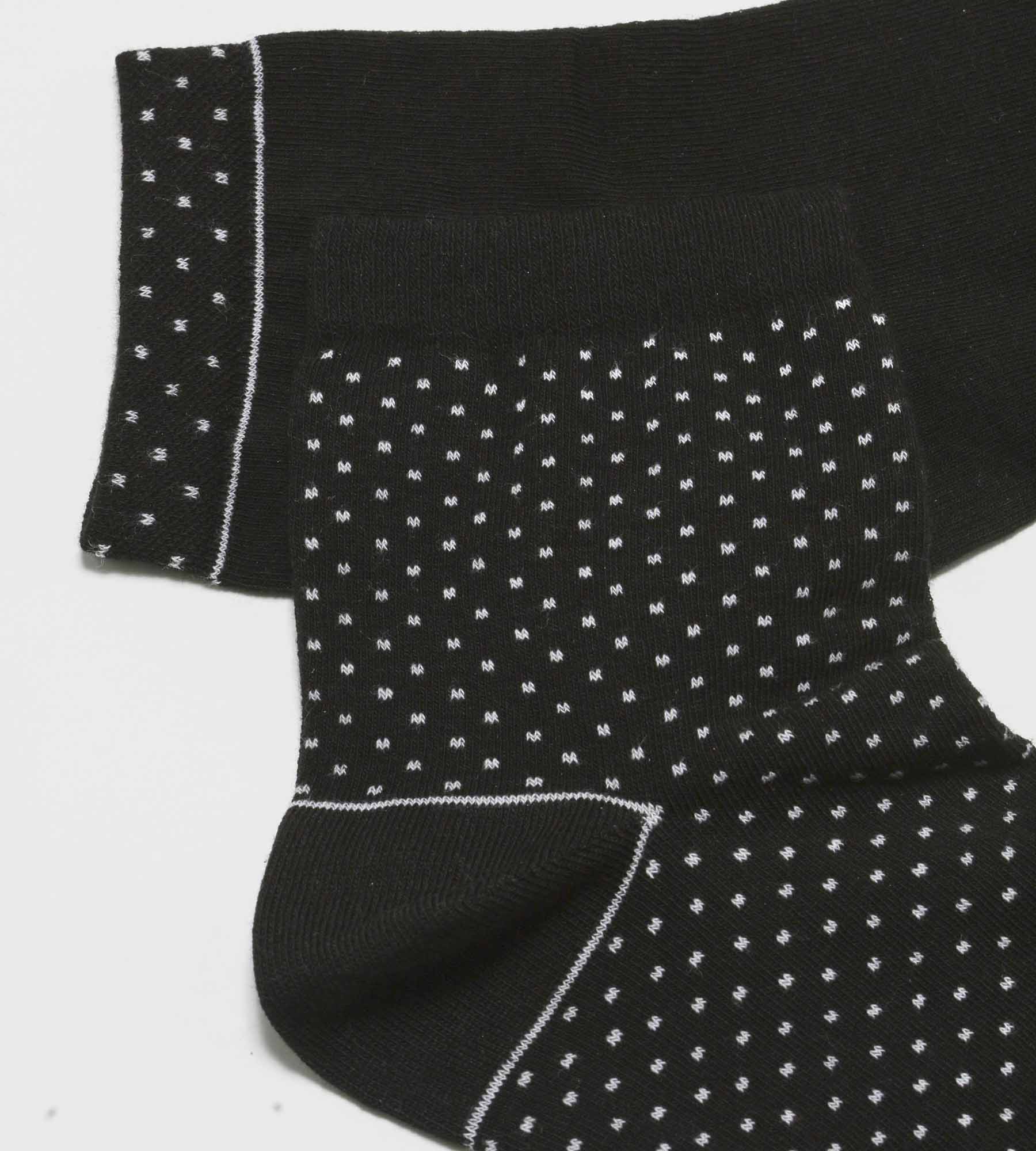 dim-good-lot-de-2-paires-chaussettes-femme-coton-bio-pois-noir image 3