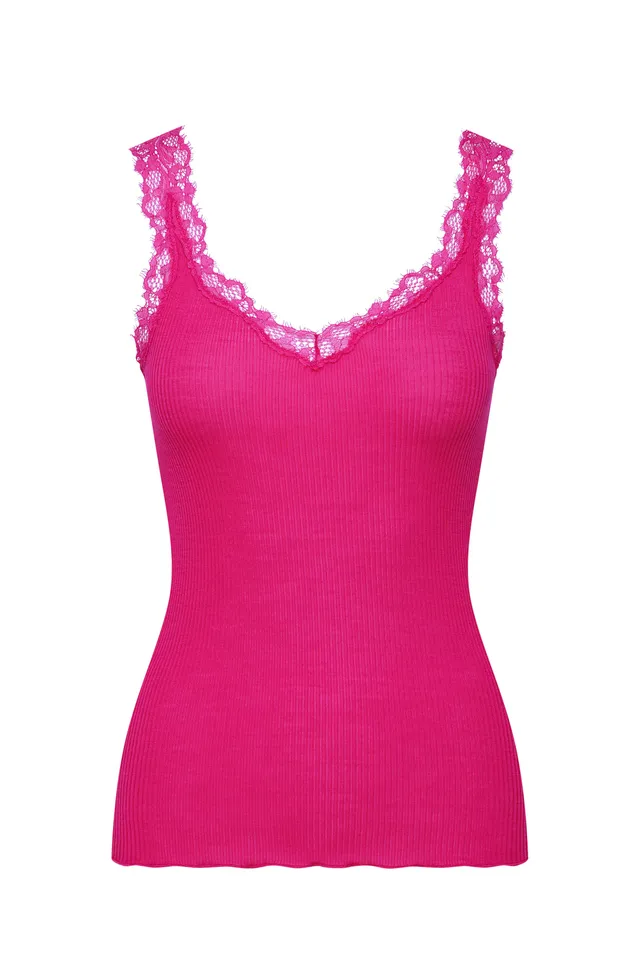 cadolle-d-bardeur-en-soie-fushia-top-lingerie-dentelle-doubl-e-soie image 1