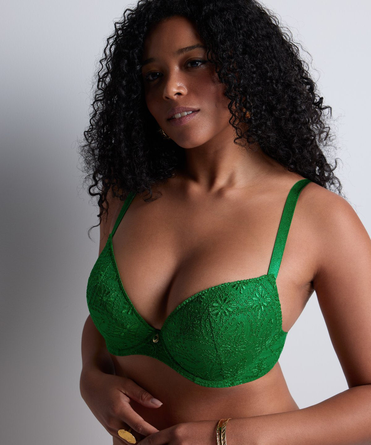aubade-losing-my-mind-soutien-gorge-push-up-plunge-green-island image 2