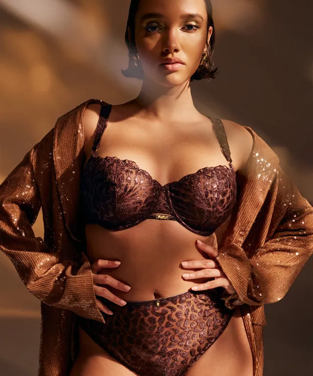 aubade-crazy-in-love-soutien-gorge-corbeille-armatures-satin-brown-2 image 1