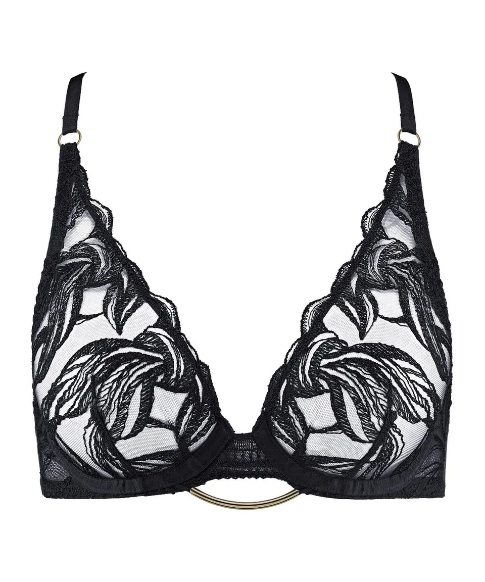 aubade-into-the-groove-soutien-gorge-triangle-armatur-black image 1