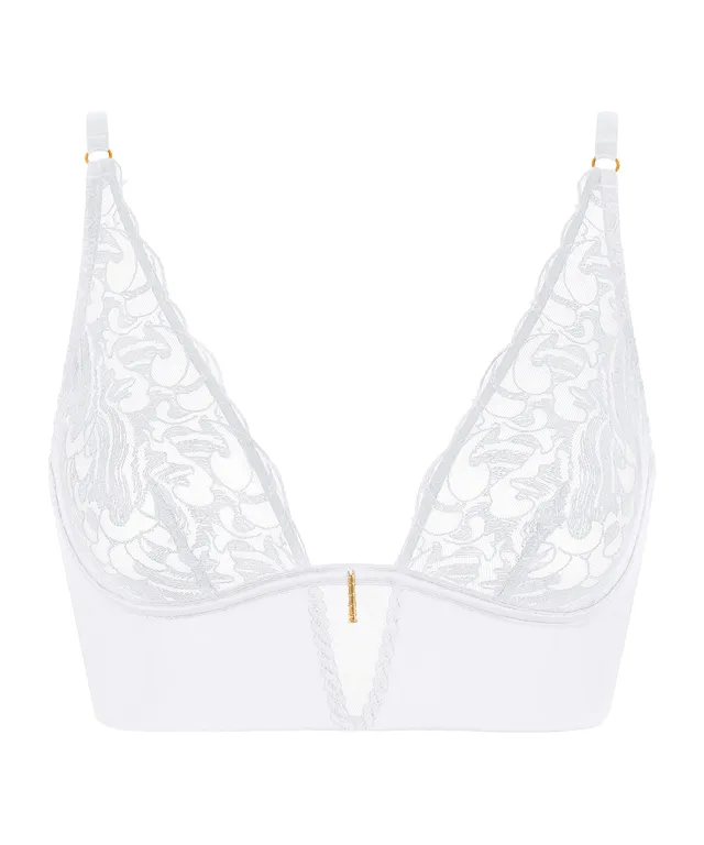 aubade-satin-memories-bralette-triangle-bleu-arctique image 1